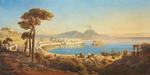 Gustav Zick - Ansicht der Bucht von Neapel