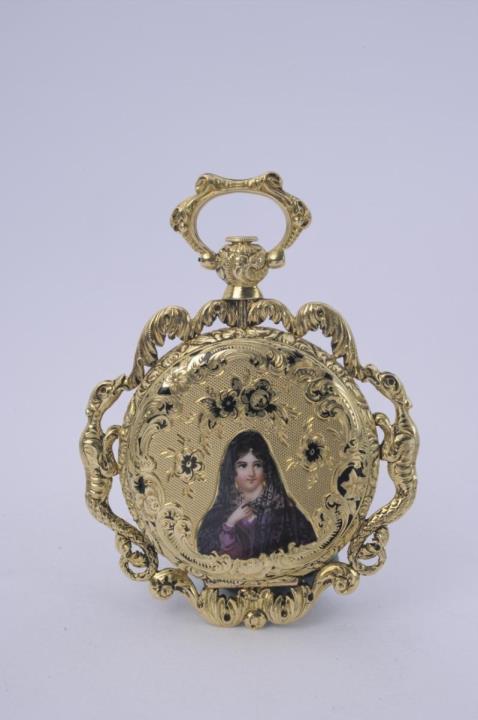 Vacheron - An 18k gold and enamel Vacheron & Constantin pendant watch