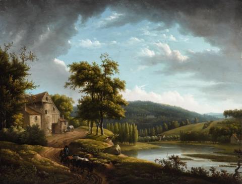 Alexandre Hyacinthe Dunouy - Bergige Landschaft
