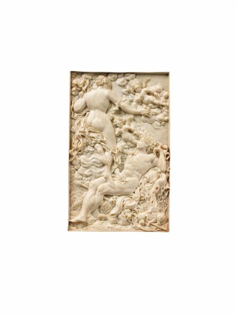 South German - A South German ivory relief of Venus and Adonis, circa 1700.