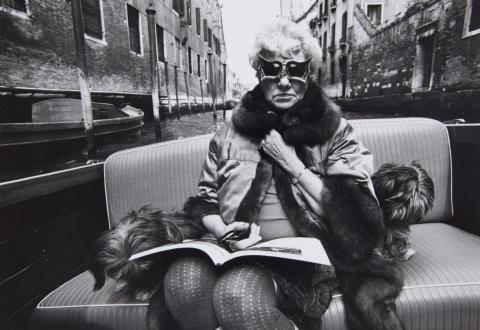 Stefan Moses - Peggy Guggenheim, Venice
