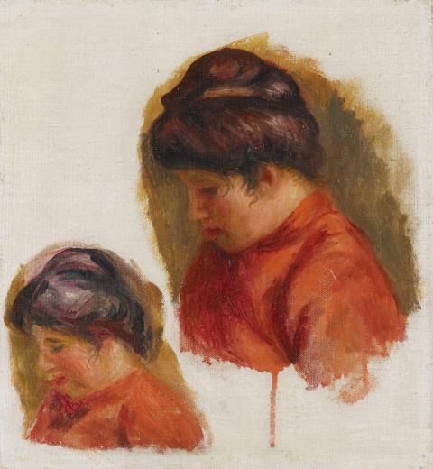 Pierre-Auguste Renoir - Femme au corsage rouge (Étude de Gabrielle)