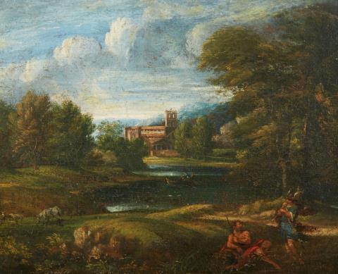 Jean François Millet I - Small Landscape with Hermes and Argos