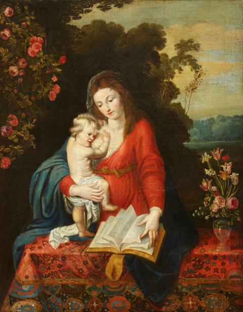 Peter Paul Rubens, nach - Madonna mit Kind