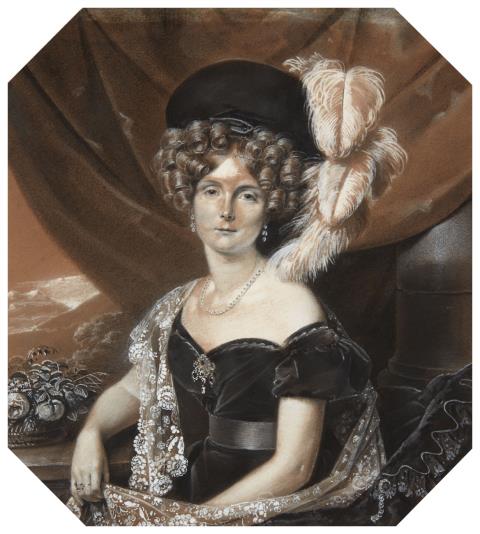 Franz Krüger - A Portrait of Louise Castellane-Norante, Duchess of Pourtalès