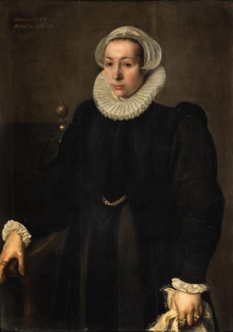Hermann van der Mast - Portrait of a Gentleman Portrait of a Lady