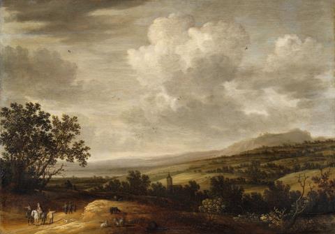 Johann Pietersz Schoeff - Landschaft bei Oberingelheim im Rheingau