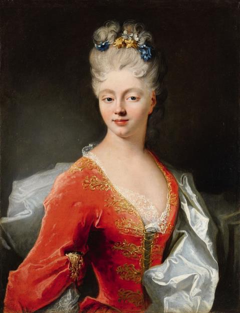 Louis Tocqué - Porträt einer Dame