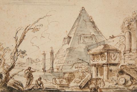 Jean-Baptiste Lallemand - A Capriccio of Ruins