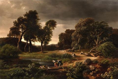 Johann Wilhelm Schirmer - Stormy Landscape