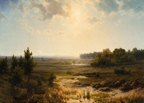 Cornelis Lieste - A Panoramic Moor Landscape
