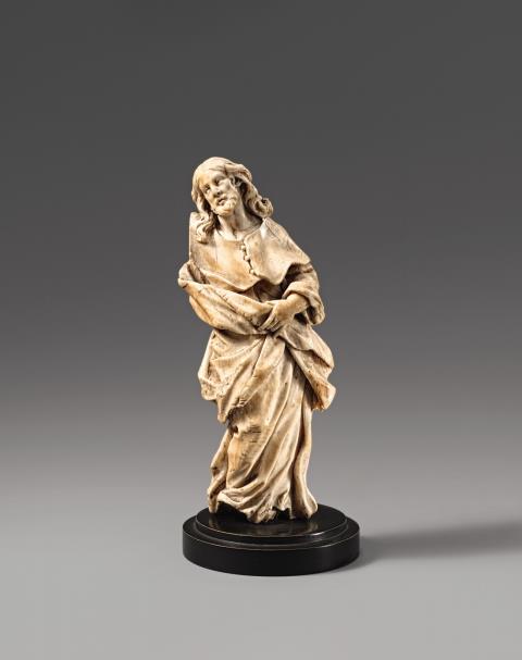South German ca. 1700 - A South German ivory figure of a standing saint, circa 1700.