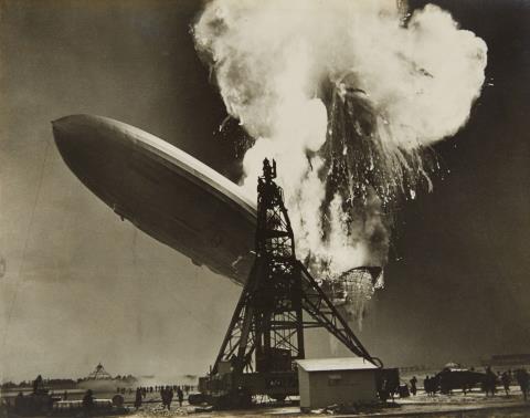 Charles Hoff - Explosion of the Hindenburg, Lakehurst New Jersey, May 6, 1937