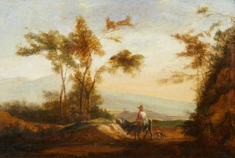 Guilliam (Willem) de Heusch - Southern Landscape with Shepherds
