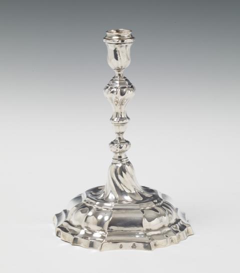Johann Jakob V Baur - An Augsburg silver candlestick