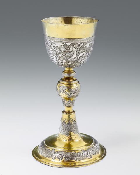 Johann I von Hausen - A Thorn partially gilt silver communion chalice