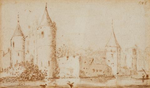 Allart van Everdingen - Zwei Ansichten von Schloss Egmond