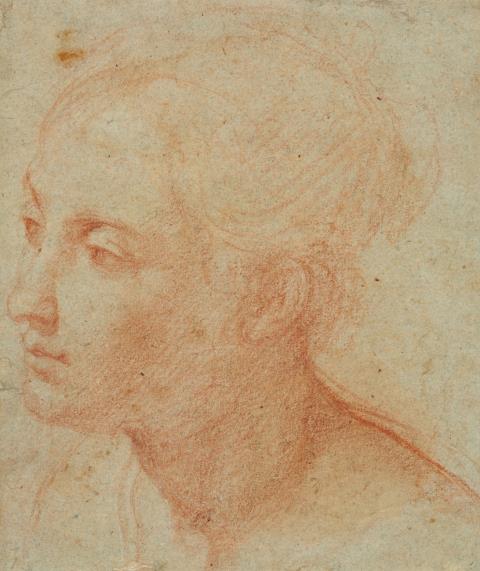  Bolognese School - Head of a Young Woman