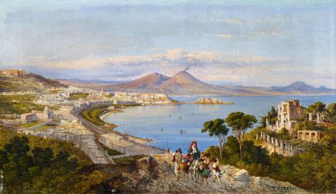 Consalvo Carelli - A View of Naples