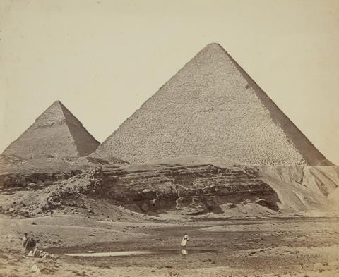 Felice Beato - Pyramids of Gizeh, Egypt