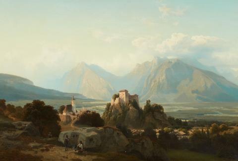 Stanislaus Graf von Kalckreuth - Mountainous Landscape with a Castle