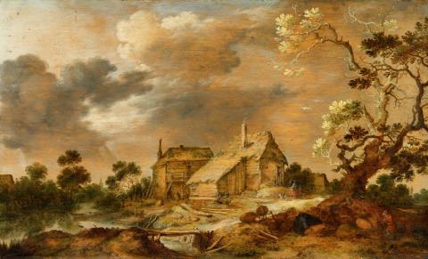 Gillis de Hondecoeter - Landscape with a Farmhouse