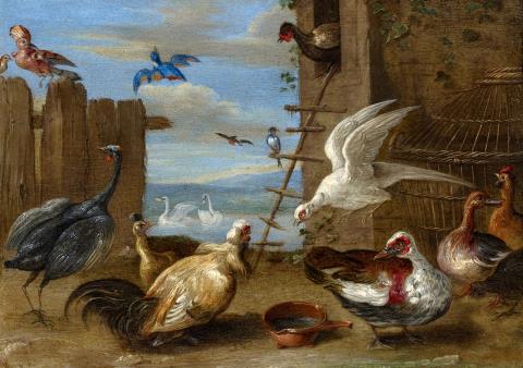 Jan van Kessel the Elder, attributed to - Caged Birds