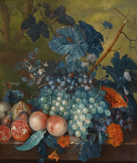 Jacob van Huysum - Fruit Still Life with Grapes, Peaches, Pears and Pomegranates