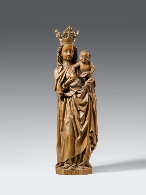 Swabia - A presumably Swabian wooden figure of the Virgin and Child, circa 1500