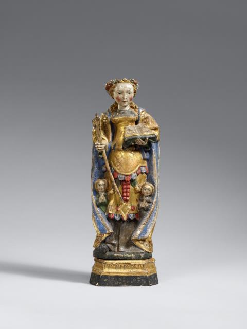 Mechelen - A Mechelen wooden figure of Saint Ursula, circa 1530/1540