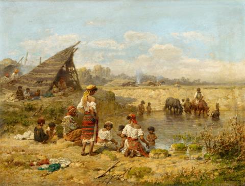 Heinrich Winter - Resting Gypsies