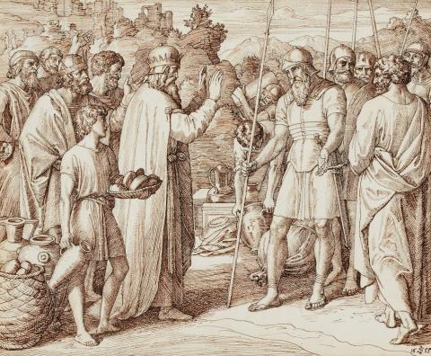 Julius Schnorr von Carolsfeld - Melchisedek segnet Abraham