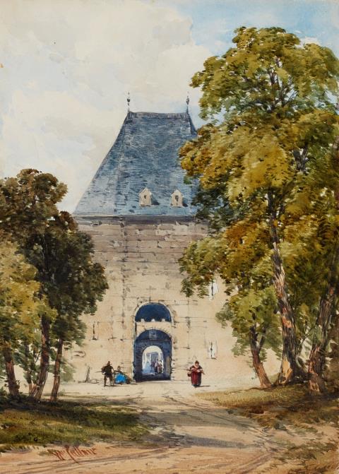 William Callow - View of a Castle Gate
