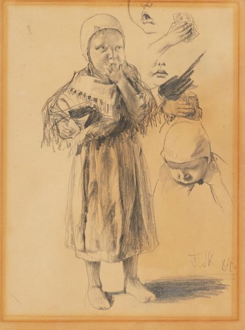 Franz Skarbina - A Dutch Fisher Girl