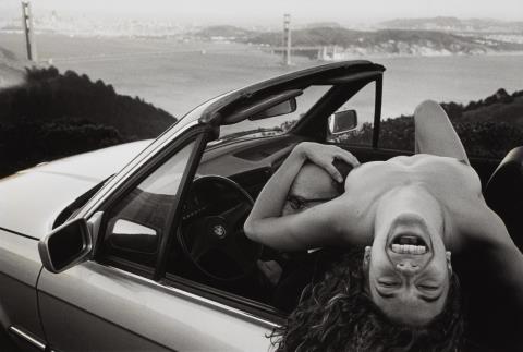 Leonard Freed - Kate in a Car, USA