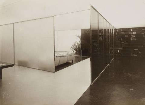  und Anonym - Der Glasraum in der Werkbundausstellung "Die Wohnung"
