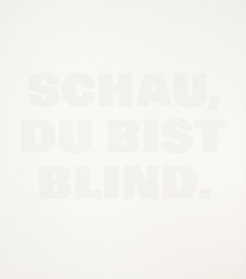 Rémy Zaugg - SCHAU, DU BIST BLIND.