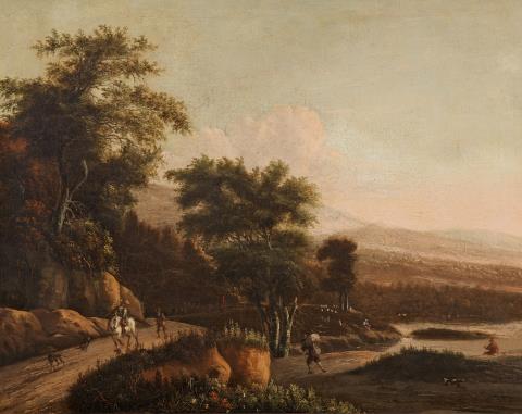 Willem Schellinks - Wooded Landscape with Travellers