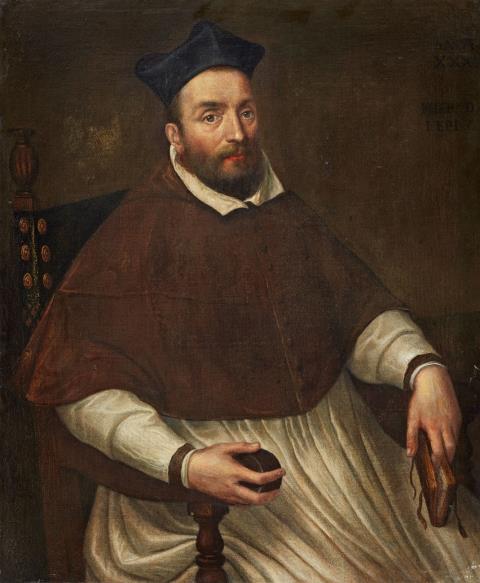 Venezianischer Meister des frühen 17. Jahrhunderts - Bildnis eines Bischofs