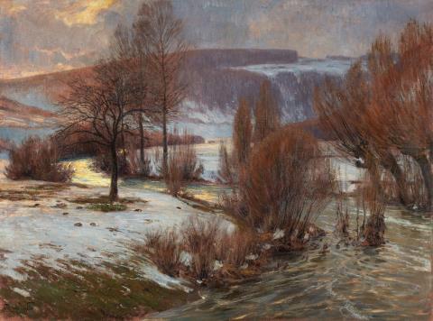 Fritz von Wille - Snowy Eifel Landscape