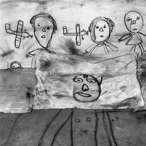 Roger Ballen - Collision (from the series: Boarding House)