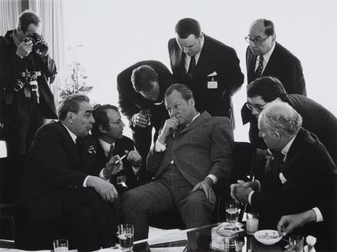 Barbara Klemm - Leonid Breschnew, Willy Brandt, Bonn