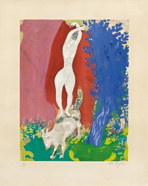 After Marc Chagall - Femme de Cirque