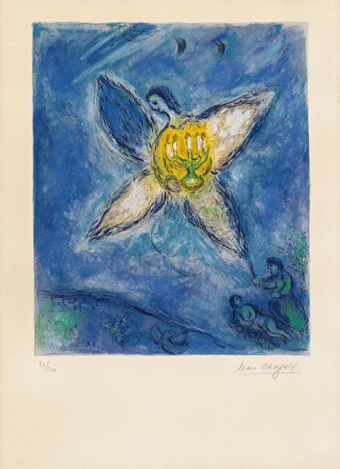 After Marc Chagall - L'ange au Chandelier