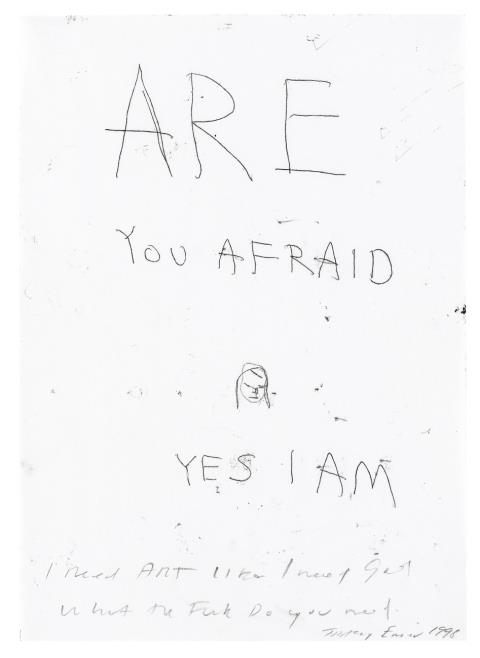 Tracey Emin - Are you afraid Yes I am