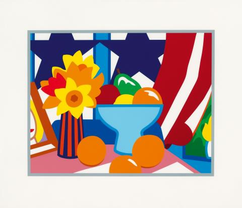 Tom Wesselmann - Still Life with Blowing Curtain (Red)