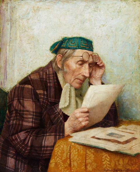 Wilhelm Müller-Schoenefeld - An Elderly Print Collector