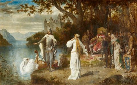 Carl Schweninger the Younger - The Arrival of Lowengrin