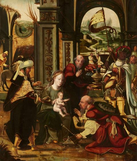 Pieter Coecke van Aelst - Anbetung der Heiligen Drei Könige