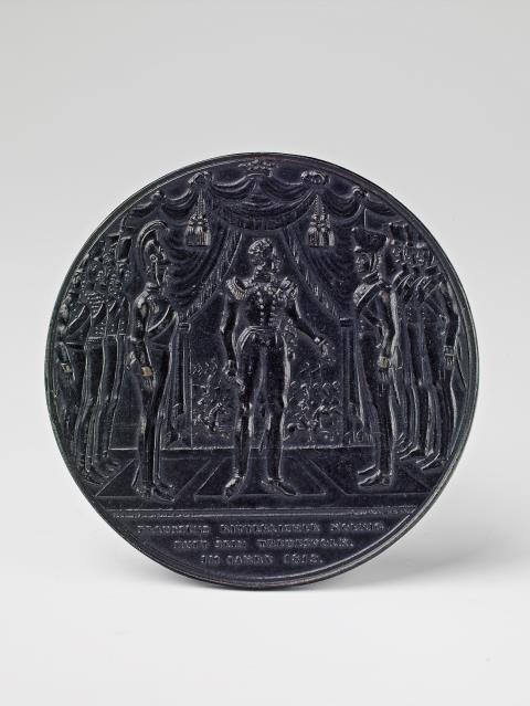  Königliche Eisengießerei Berlin - A Berlin cast iron medallion commemorating the German campaign